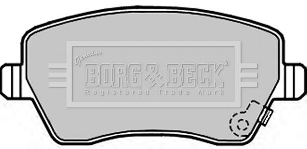 BORG & BECK Piduriklotsi komplekt,ketaspidur BBP2297